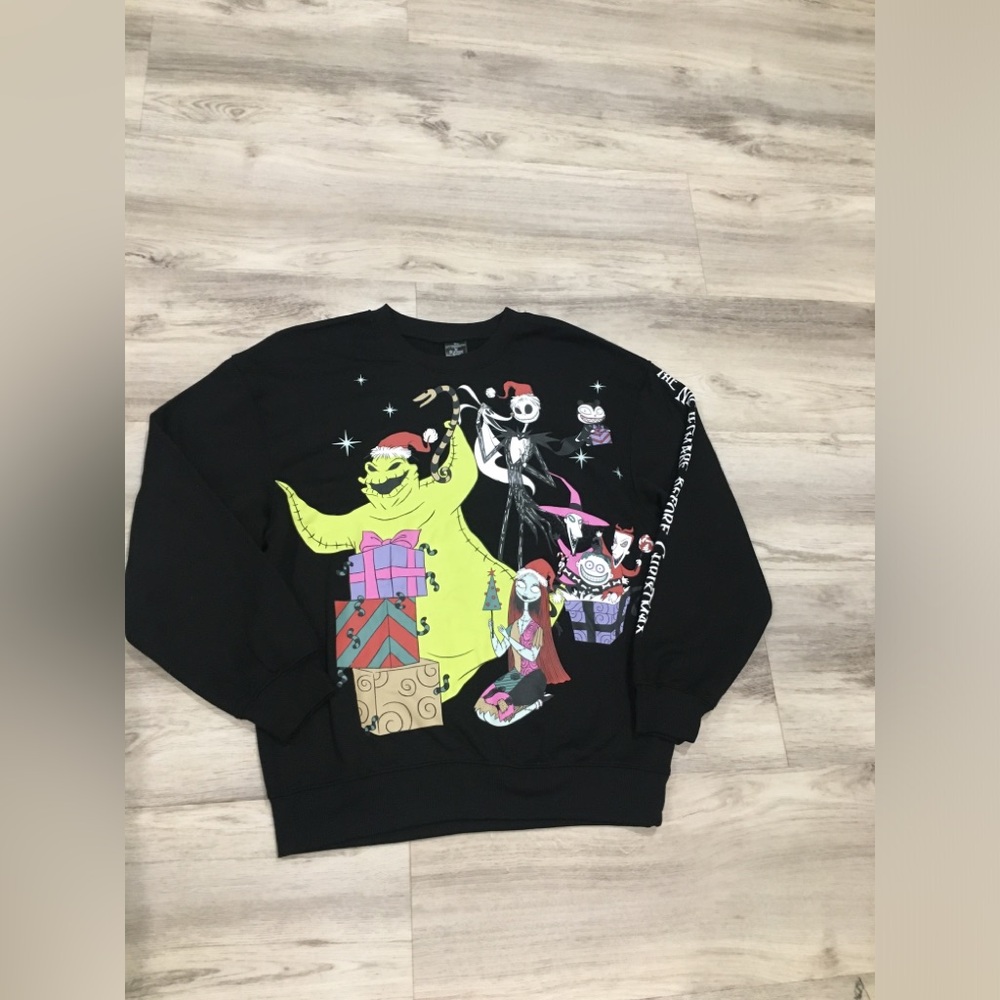 Disney Tim Burton’s The Nightmare Before Xmas Sweater Black S (1S)